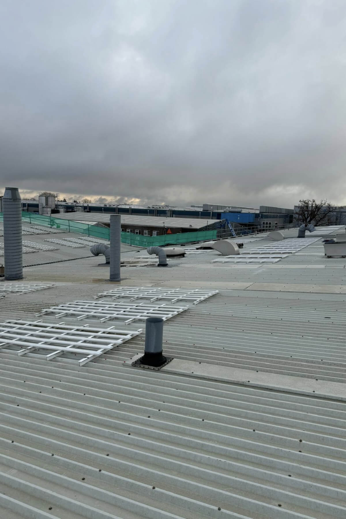 Roof flues before