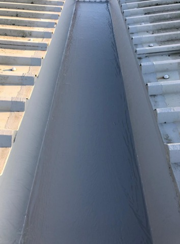 Gutter after Giromax coating