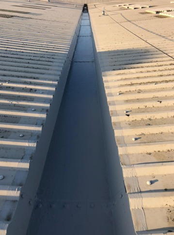 Gutter before Giromax coating