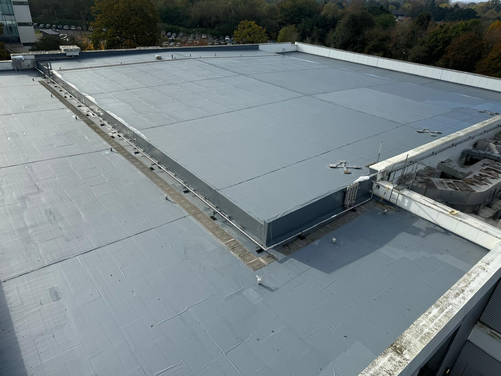 Roof after respraying