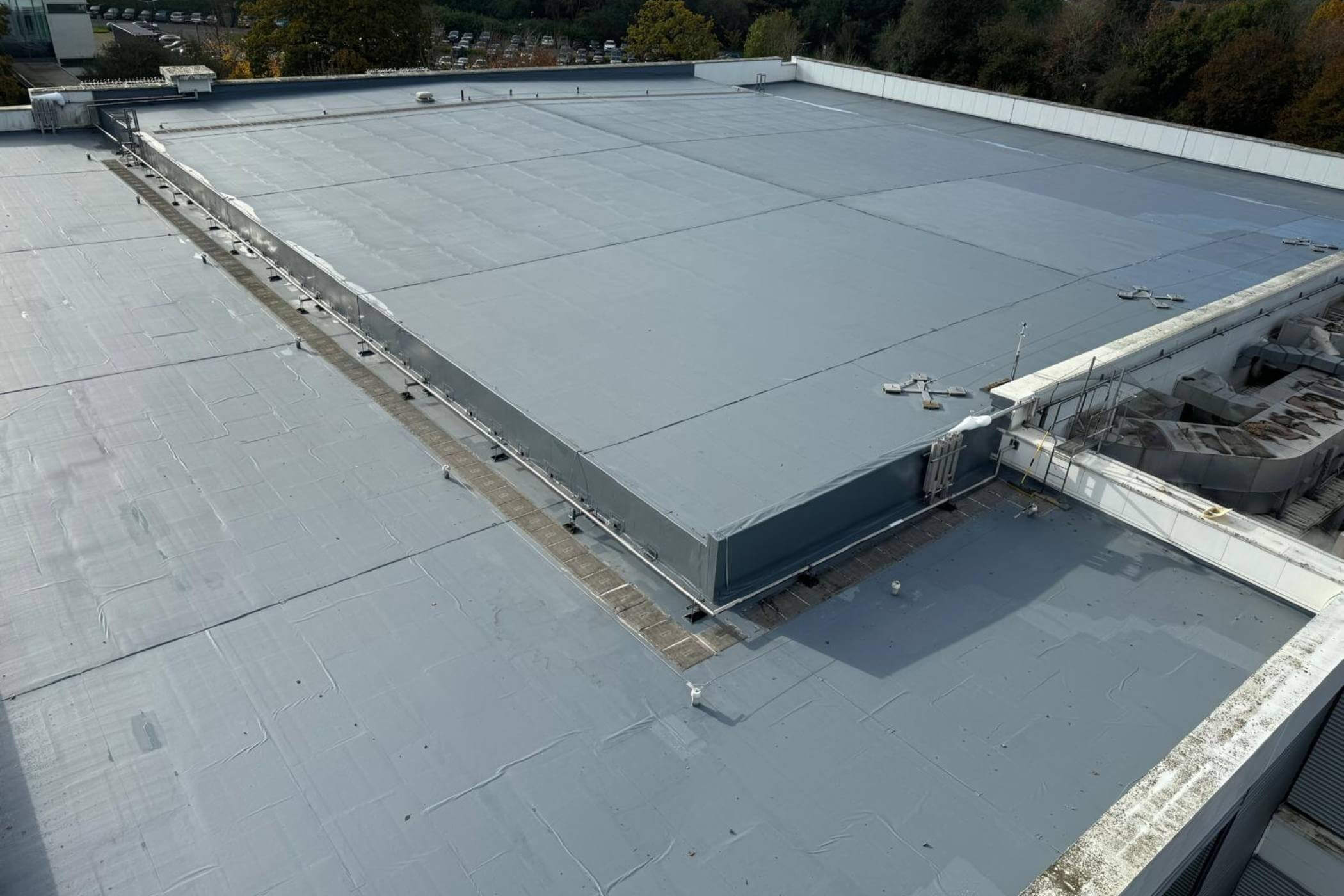 Roof respraying results