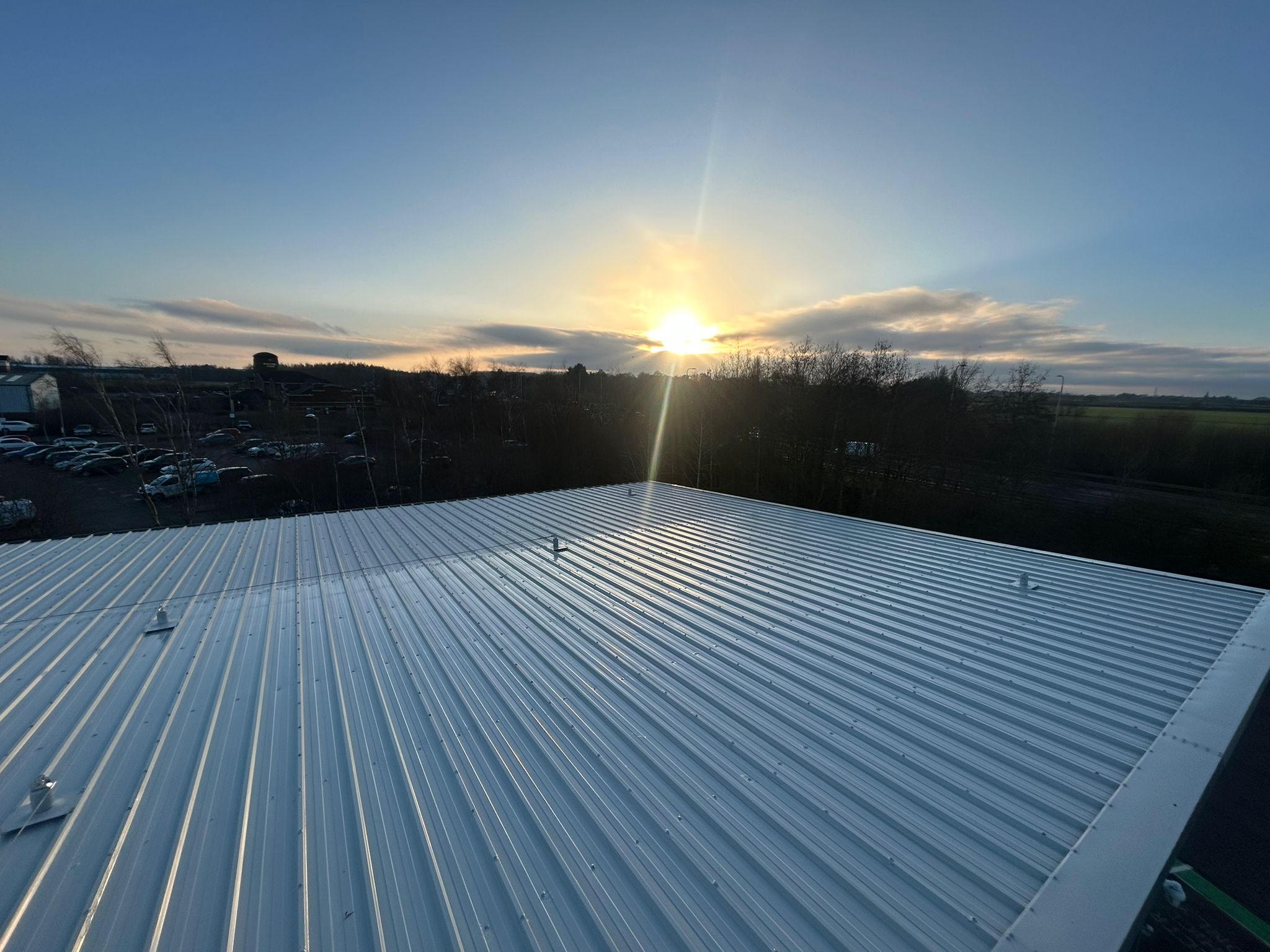 Close up of full roof refurb