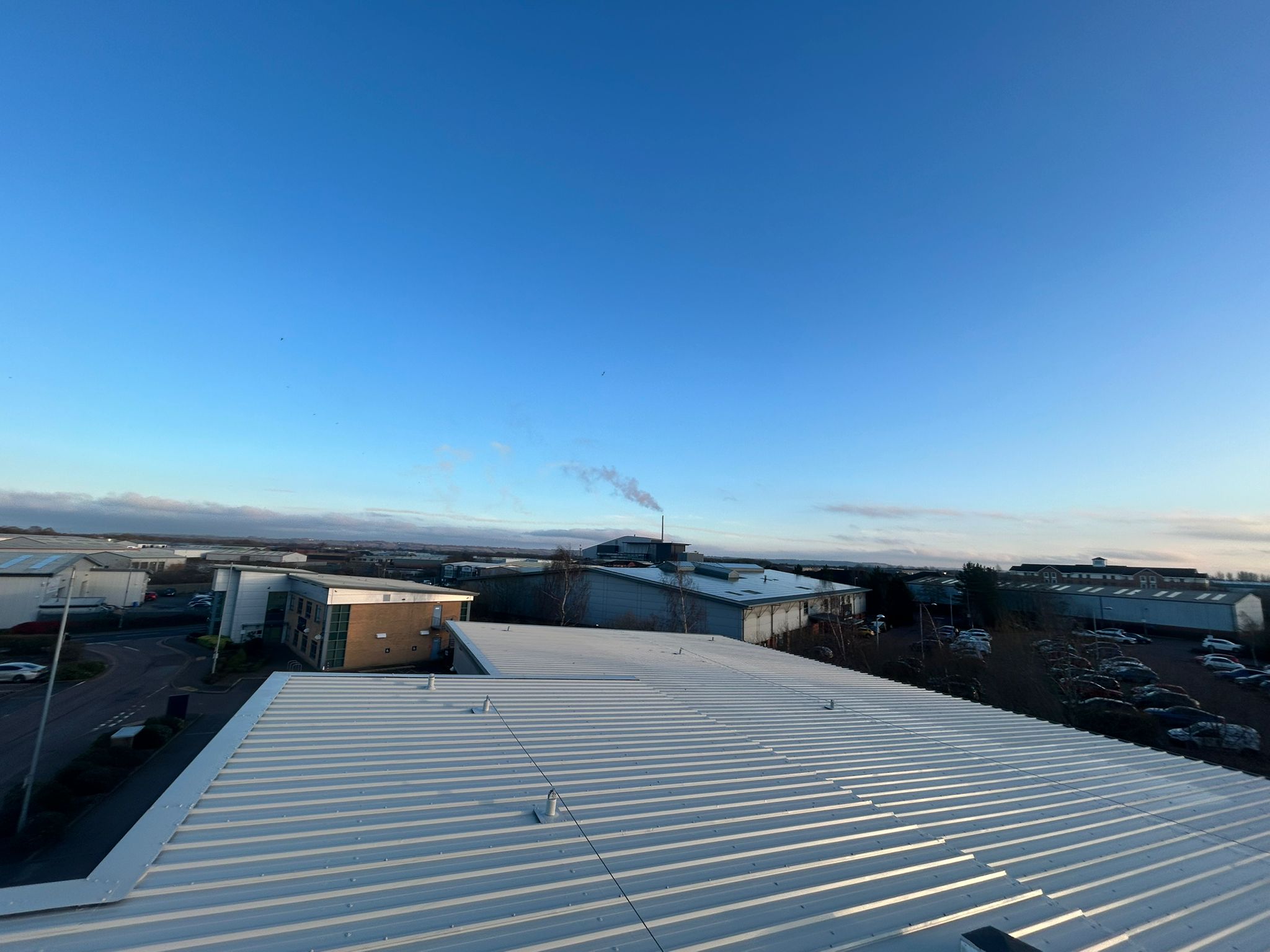 Close up of roof refurb
